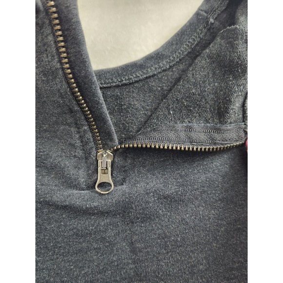 H&M Girls US 4-6 years Charcoal Gray Sweatshirt Dress Rabbit Bunny Heels Pockets - Picture 4 of 7